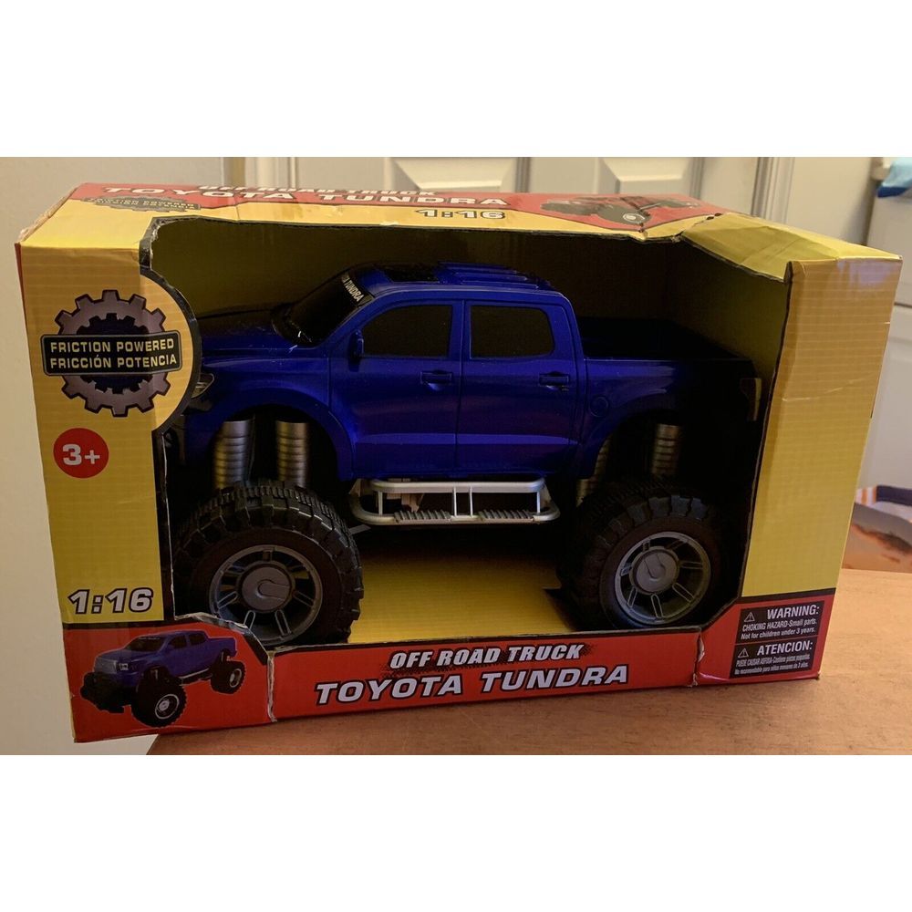 Off Road Truck Blue Toyota‎ Tundra Monster  Friction Powered Scale 1:16 New